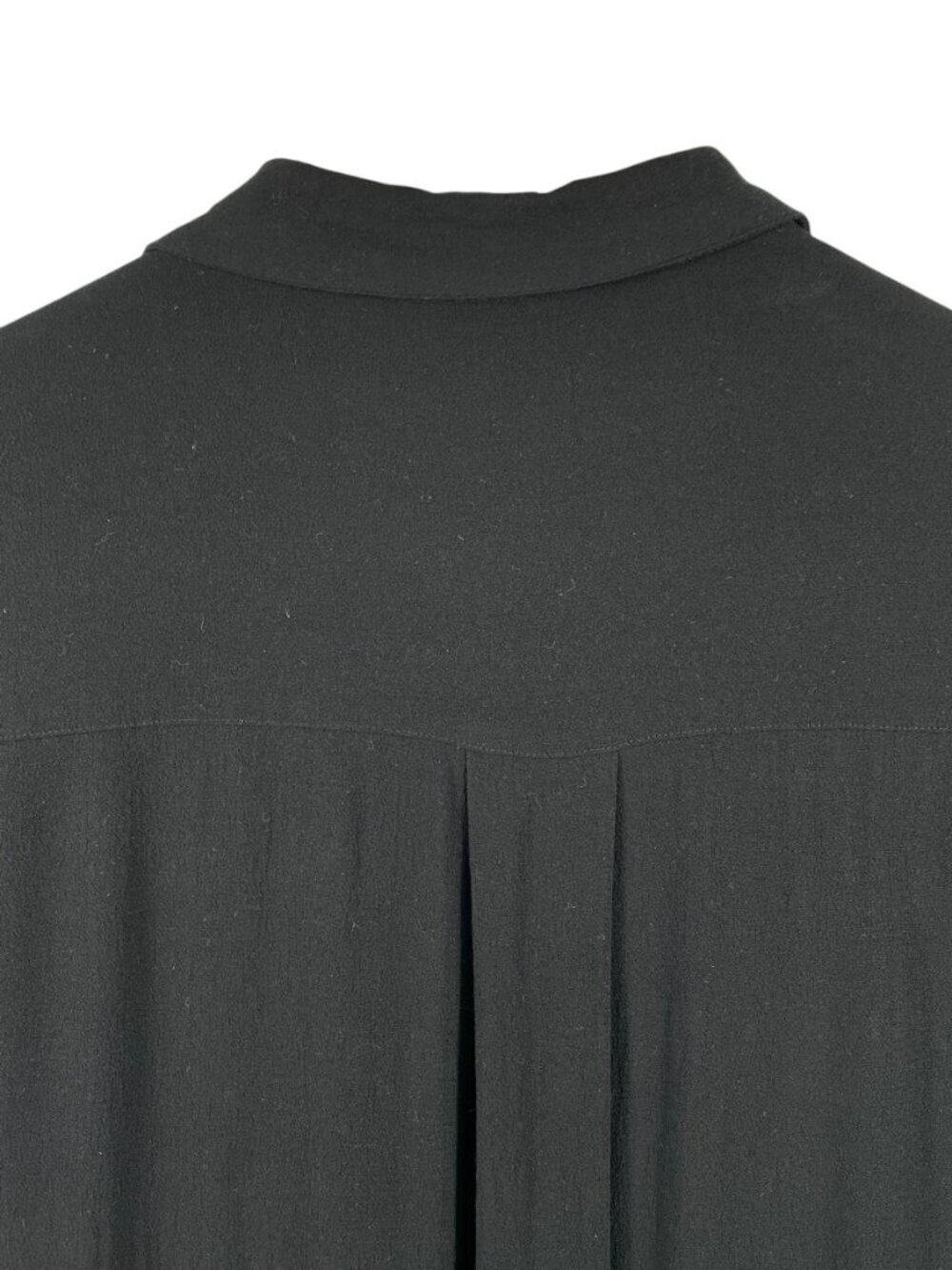 Philosophy Black Button Front Maxi Shirt Dress Long Sleeve Minimal Small 4/6 - Picture 10 of 11